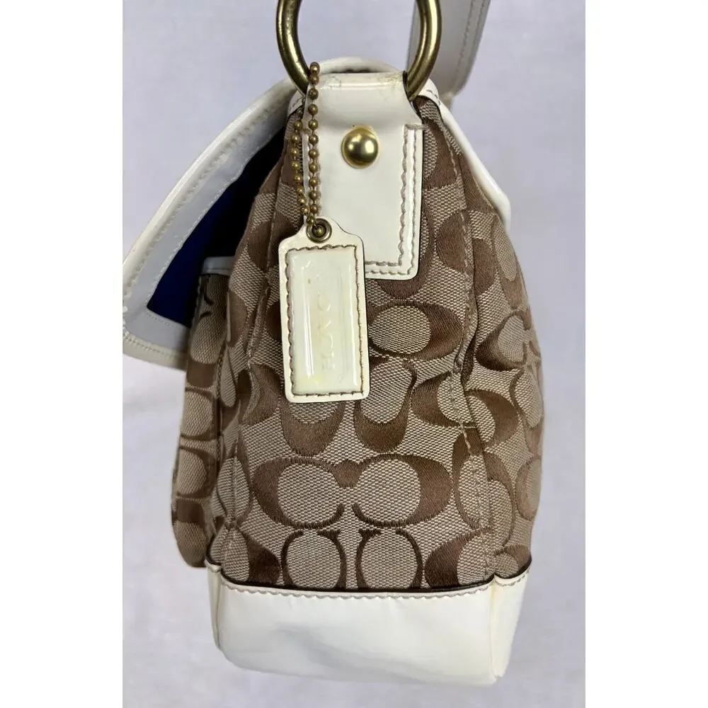 Coach Vintage Y2K Legacy Signature Slim Flap Shoulder Bag with Scarf - Picture 7 of 16